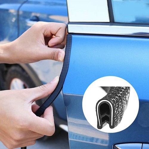 6m Cuộn Gioăng lõi thép chữ U nẹp viền cửa xe oto