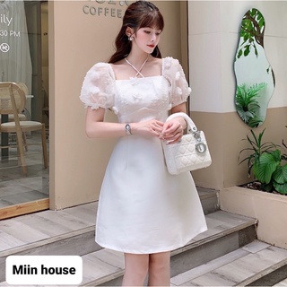 Váy tapta phối tơ bông nổi