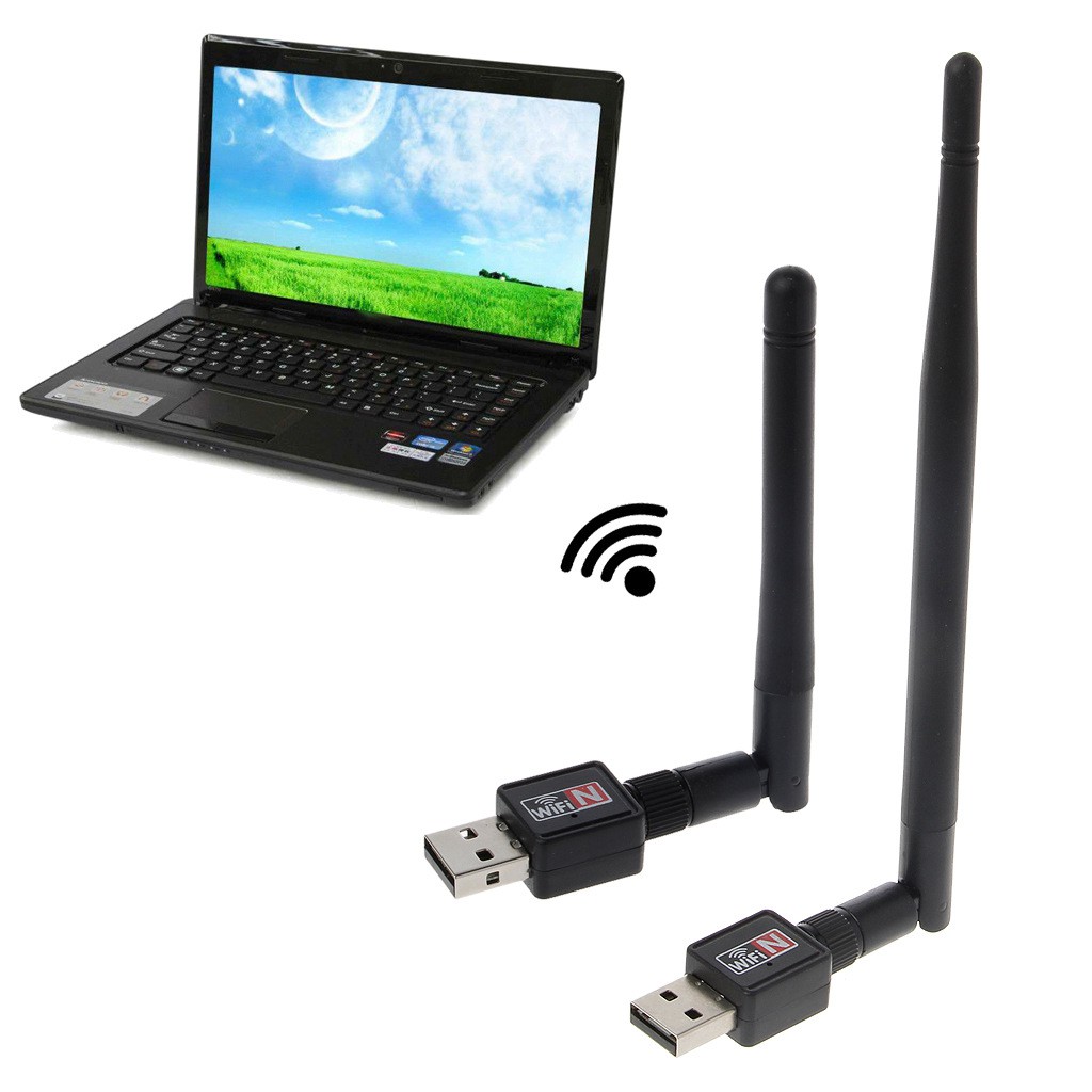 USB Thu Sóng Wifi 802.11n Cho Máy Tính Có Anten Dài Bắt Sóng Cực Tốt | BigBuy360 - bigbuy360.vn