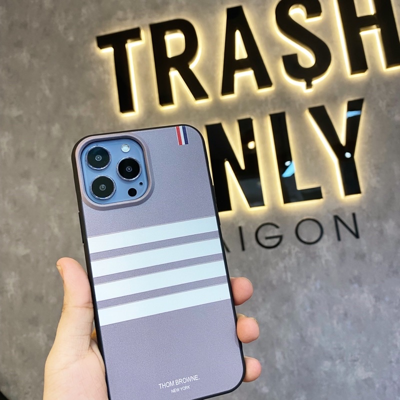 ỐP ĐIỆN THOẠI THOMBROWNE XÁM 13 13Pro 13Promax 12 12Pro 12Promax