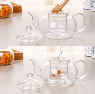 Bộ ấm chén thuỷ tinh 600ml