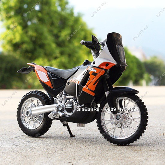 MS: 8856 - XE MÔ HÌNH TỈ LỆ 1:18 - MOTO ĐỊA HÌNH KTM 450 RALLY - MAISTO