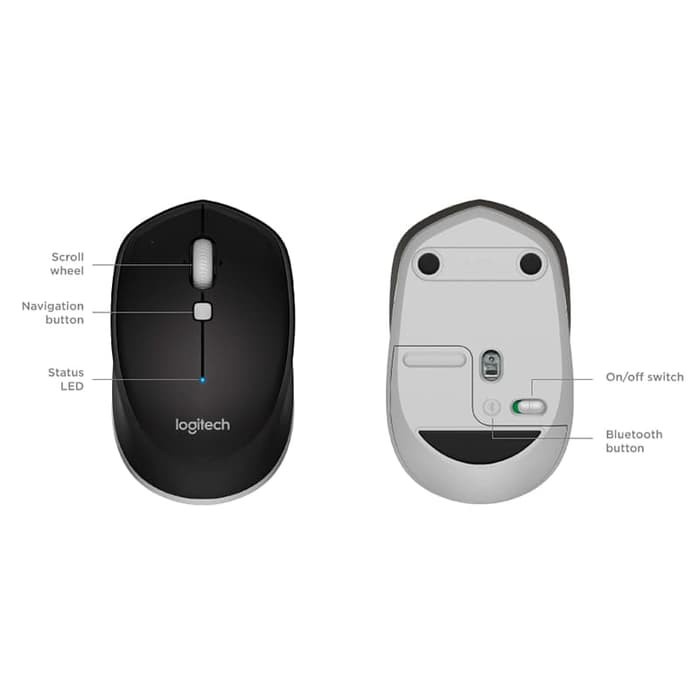 Chuột Bluetooth Logitech M337 Kết Nối Điện Thoại , Ipad , Máy Tính - Hàng Chính Hãng Bảo Hành 1 Năm