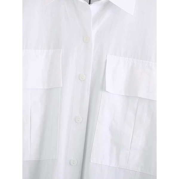 Thanh lý sơ mi dáng dài Zara auth