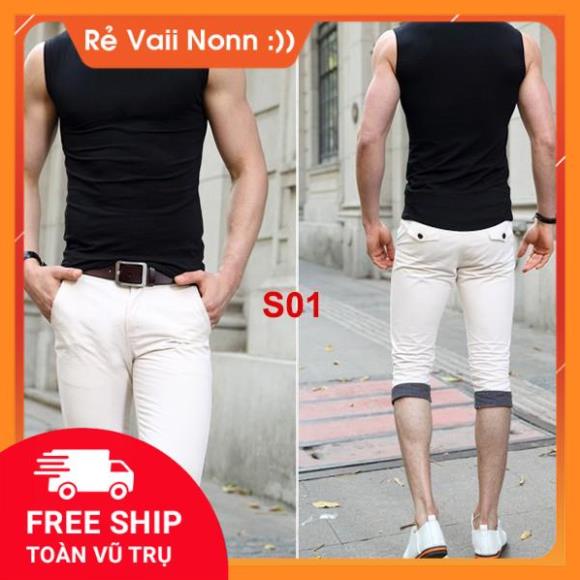 Combo 3 áo sát nách nam cổ tim hàng cao cấp màu đen trắng xám
