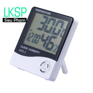 Đồng Hồ Clock Kèm Đo Nhiệt Độ Ẩm HTC-1