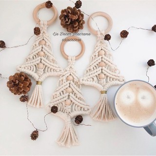 Cây Thông Mini Macrame Trang Trí Noel / Giáng Sinh