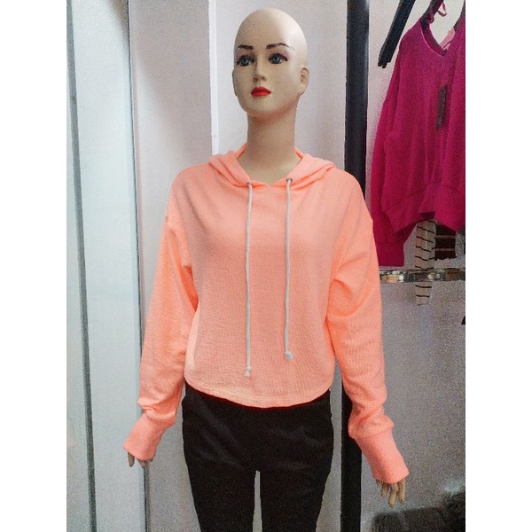 Áo hoodi croptop SO xuất dư xịn