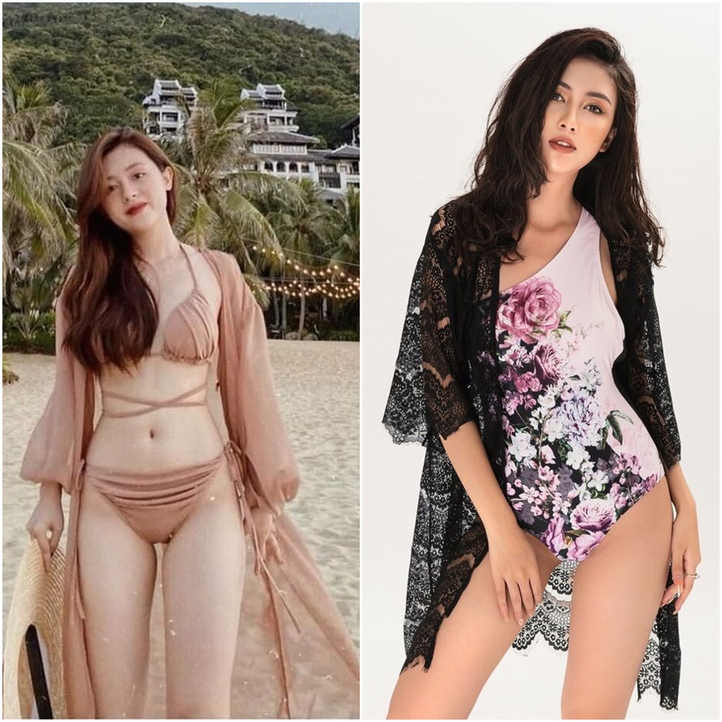 Áo choàng đi biển (20 mẫu dài-ngắn) Áo khoác ngoài bikini Đồ ngủ kimono cao cấp