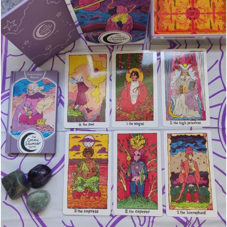 Bộ bài tarot Cosmic Slumber Tarot order trực tiếp Amazon US - Cosmic Slumber Tarot @ Sterling Ethos