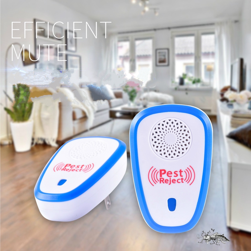 Thiết Bị Đuổi Côn Trùng Pest Reject - Máy Đuổi Chuột Gián Muỗi Ruồi Kiến Mối Bằng Sóng Siêu Âm An Toàn