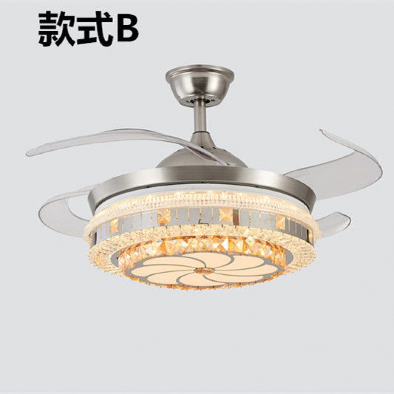 Đèn quạt MONSKY VERA cánh cụp xòe hiện đại, động cơ chạy siêu êm, siêu mát