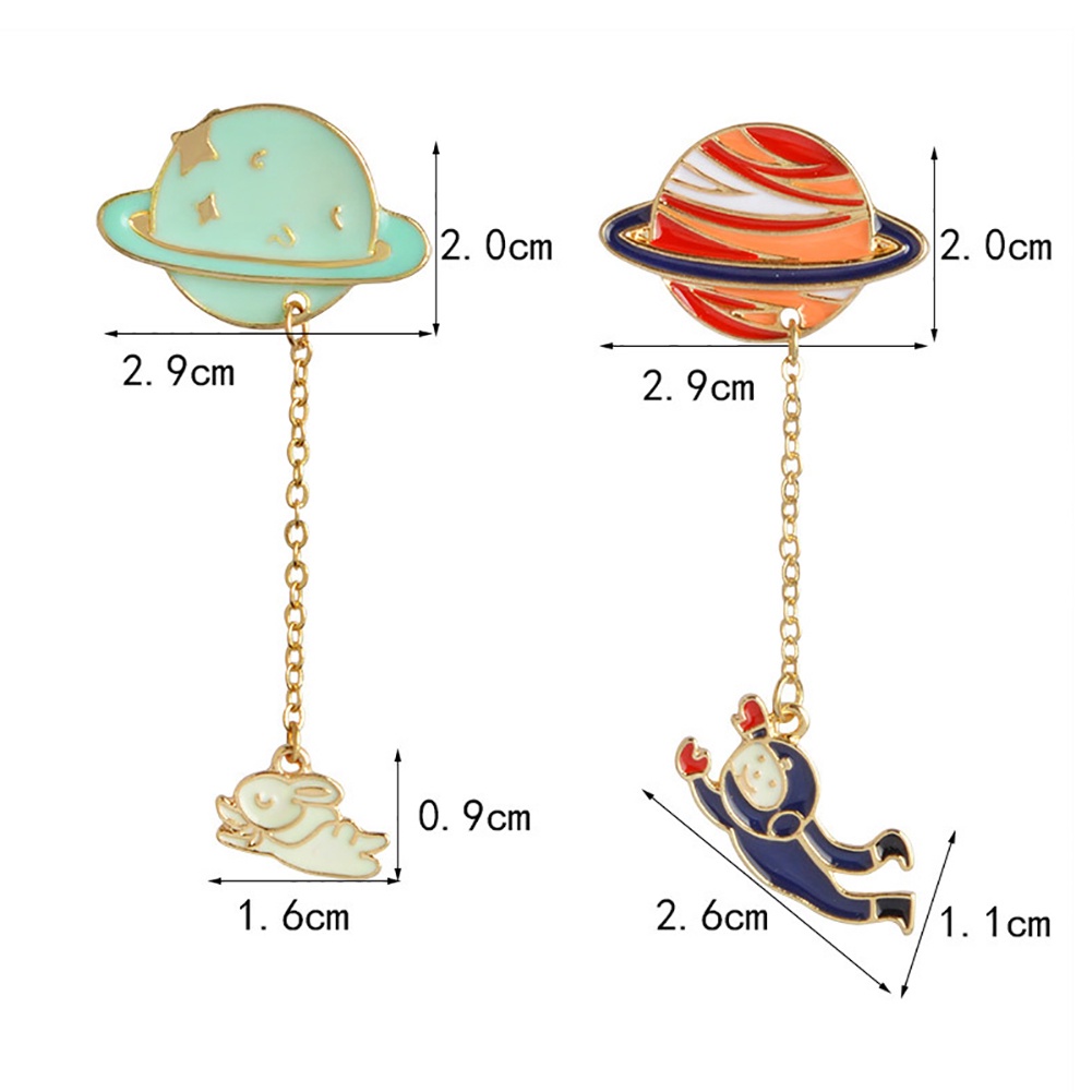 Ghim Cài Áo Hình Phi Hành Gia Và Hành Tinh Thời Trang Cho Nam Nữ