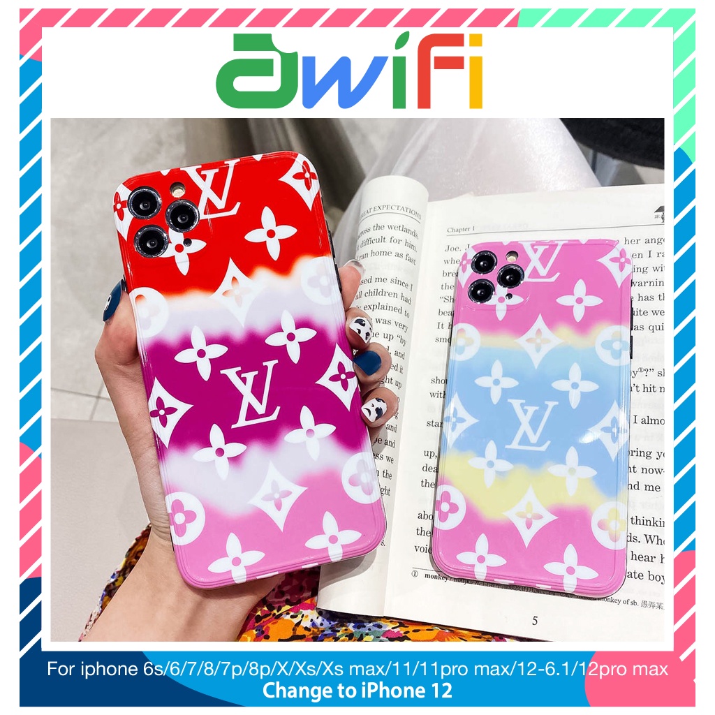 Ốp lưng iphone imd Logo L.,.,.V 3 màu 5/5s/6/6plus/6s/6splus/7/7plus/8/8plus/x/xr/xs/11/12/pro/max/plus/promax - Awifi