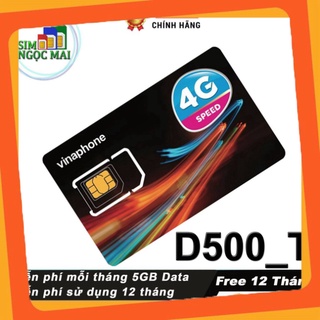 HÀNG CHẤT LƯỢNG Sim 4G Vinaphone 12VD149 , 12D60G , 12VD89 , FHAPPY, D500 , D500T full một năm – 120GB DATA vận tốc CAO