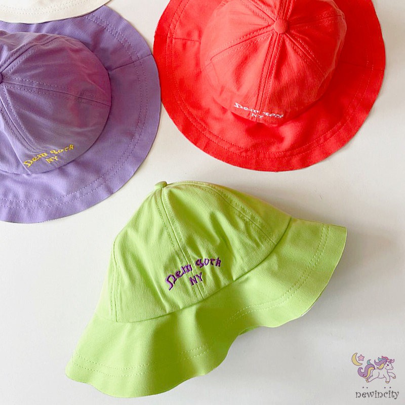 Mũ Tai Bèo In Chữ Thời Trang Mùa Hè Hàn Quốc Dành Cho Bé