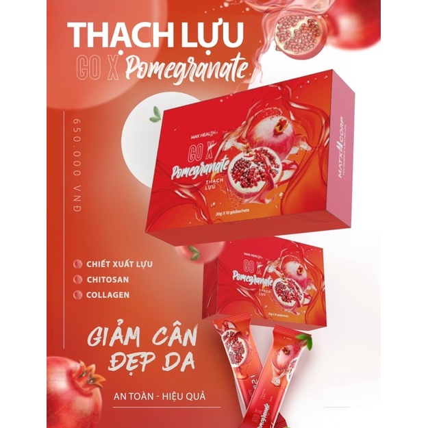 Thạch lựu giảm cân Matxicorp Chính hãng