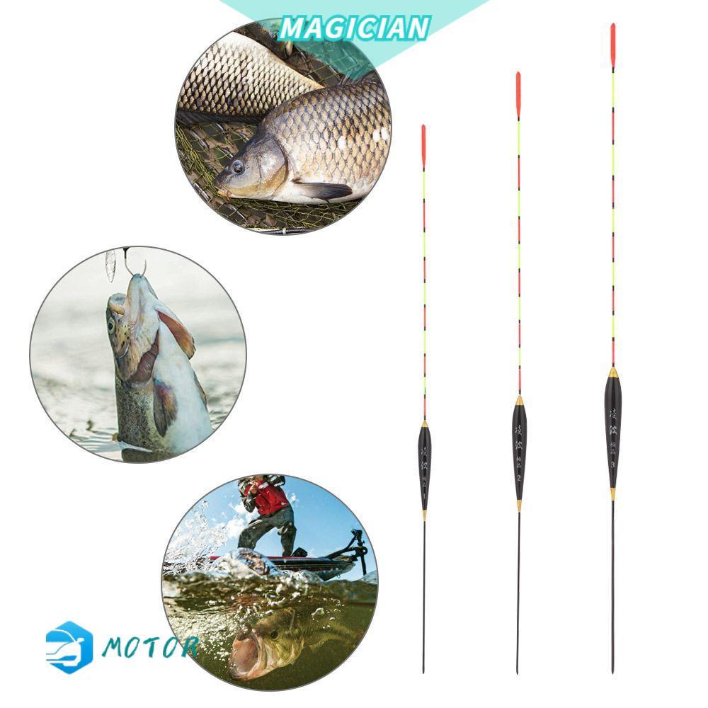 3 Phao nổi câu cá bằng gỗ dạ quang siêu bền