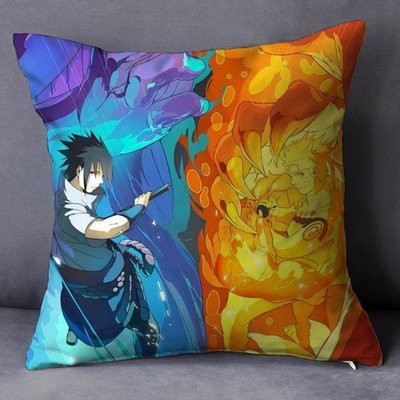 Gối IN HÌNH NARUTO anime chibi xinh xắn tiện lợi chất đẹp gồm cả vỏ và ruột