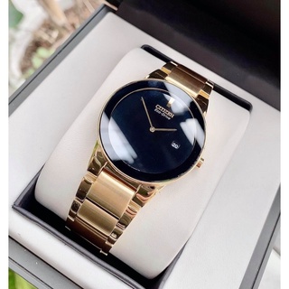 Đồng hồ nam chính hãng citizen au1062-56e eco drive kính mineral crystal chống xước