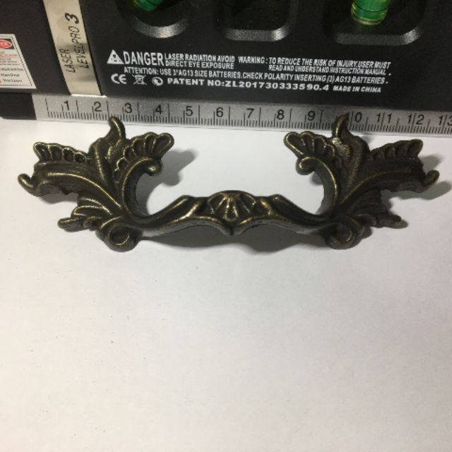 Tay cầm kim loại cổ điển 12cm