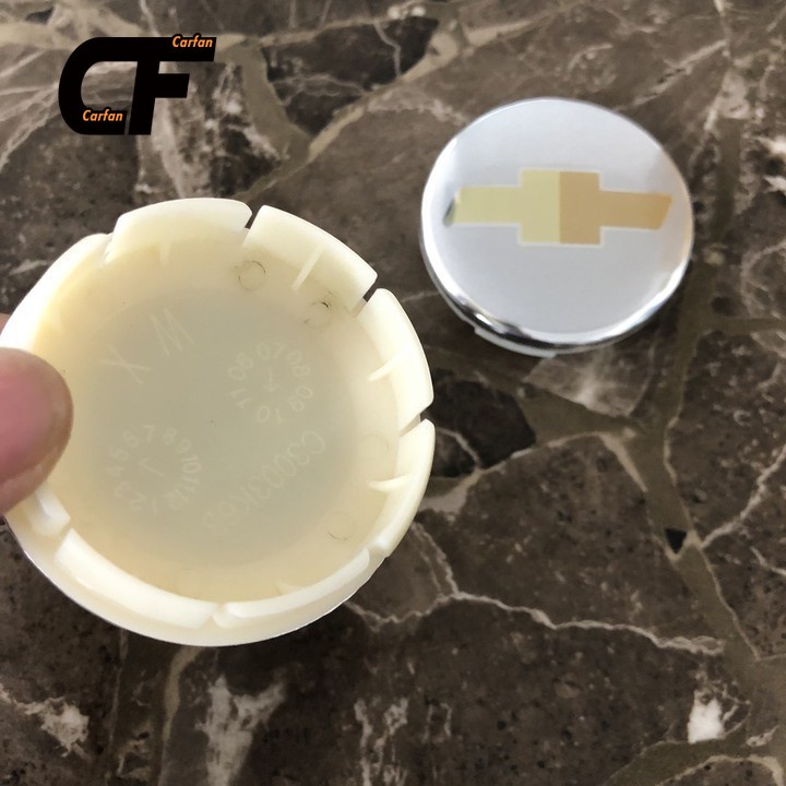 1 Chiếc Chevrolet  Logo chụp mâm, ốp lazang bánh xe ô tô Chevrolet đường kính 63mm Hubcaps.