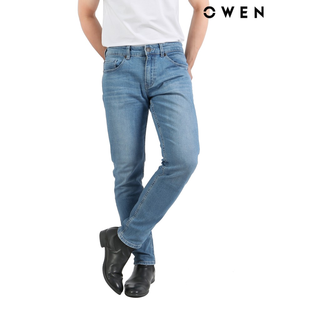 Quần jeans nam Owen Slimfit màu xanh - QJSL22261 | BigBuy360 - bigbuy360.vn