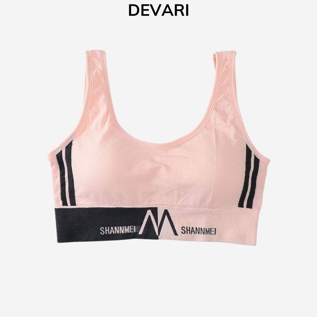 Áo bra nữ thể thao tập gym có đệm mút nâng đỡ ngực DEVARI B3348