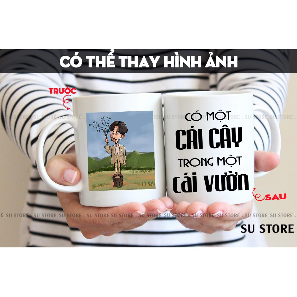 CỐC SỨĐEN VÂU CHỌN HÌNH TÙY THÍCH  IN THEO YÊU CẦU