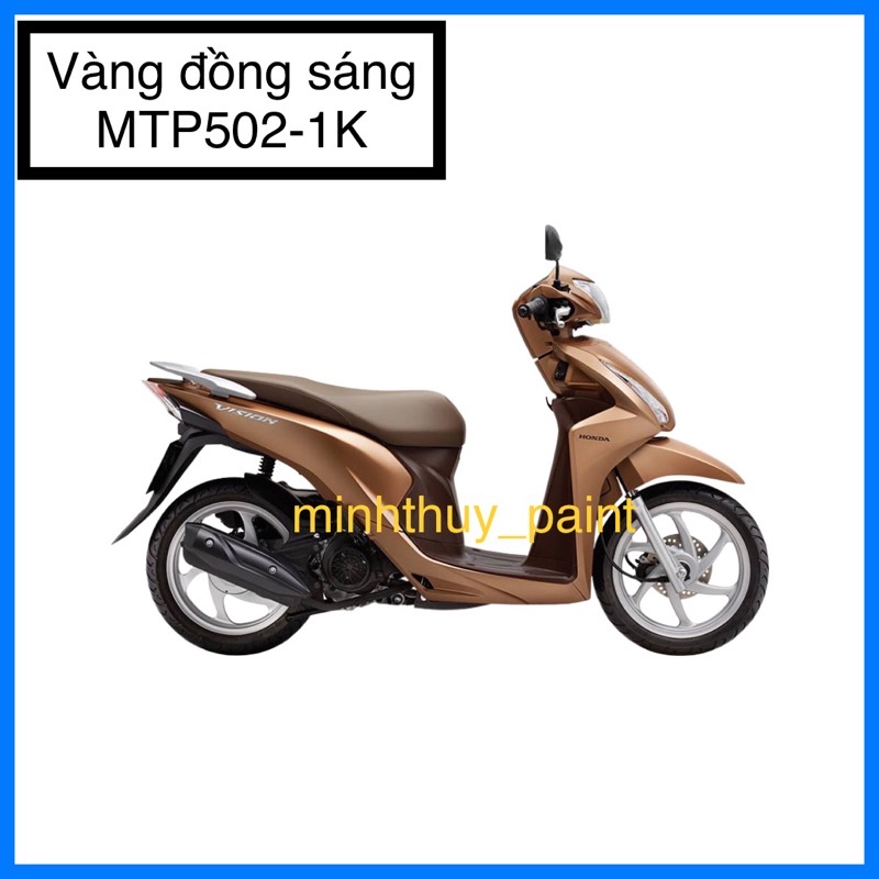 Sơn xe máy Honda Vision màu Vàng đồng sáng MTP502-1K Ultra Motorcycle Colors