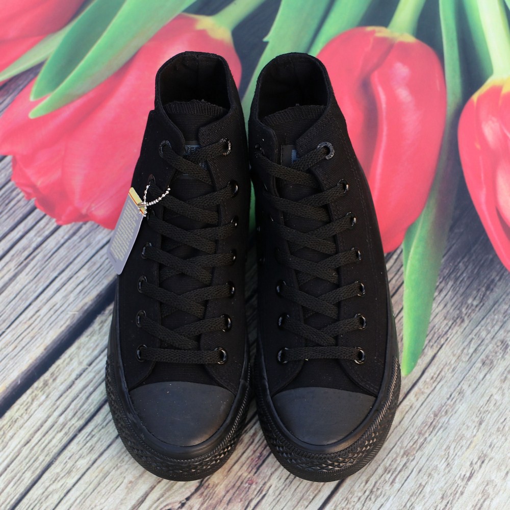 Giày Sneaker Chuck 2 Full Đen Nam Cổ Cao ZRF | BigBuy360 - bigbuy360.vn