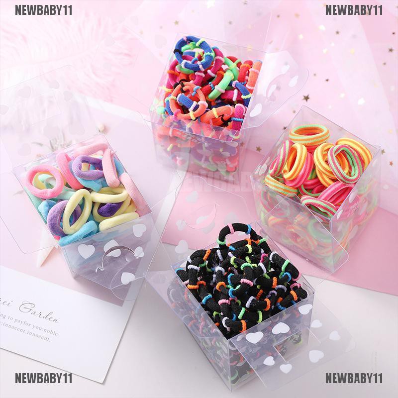 [NEWBABY11] 50 Dây Buộc Tóc Cao Su Đàn Hồi Dễ Thương Cho Bé Gái