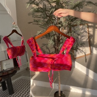 Áo len móc loang handmade thủ công