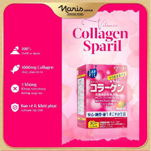 Bột uống dưỡng trắng da Vitamin Collagen vị xoài Itoh 60g