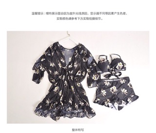 Set đồ bơi đôi hình hoa lan