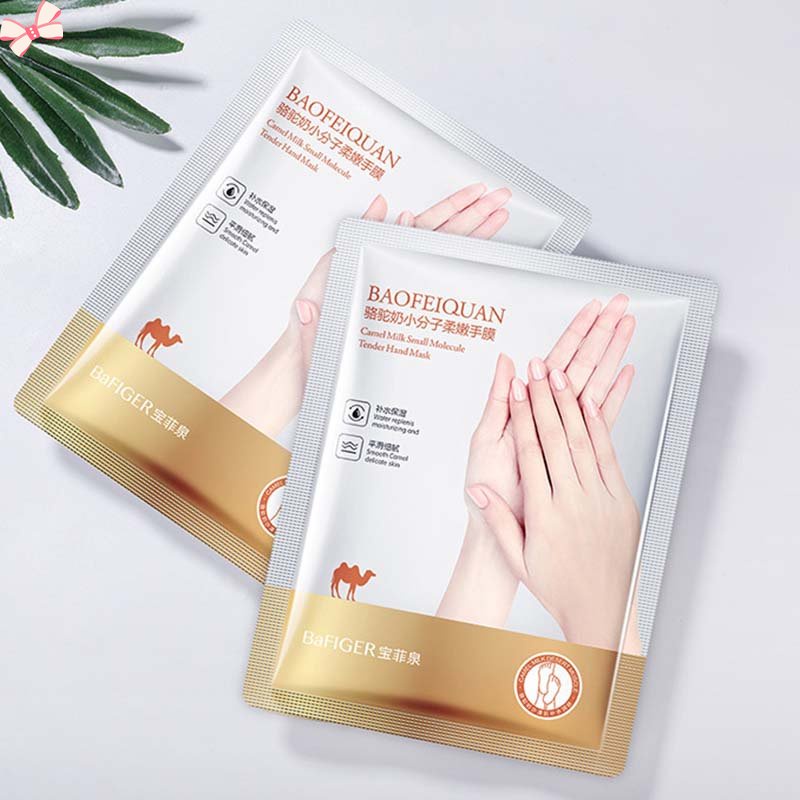 Mặt Nạ Sữa Lạc Đà Dưỡng Ẩm Làm Mềm Da Tay Chân