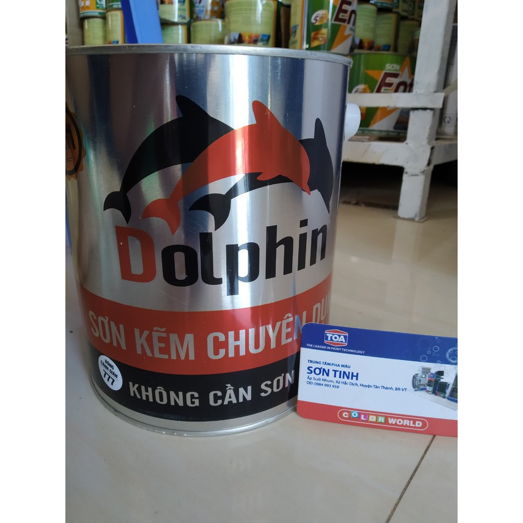 Sơn giả gỗ Sơn dolphin màu cánh gián 777 800g- Tặng kèm cọ quét