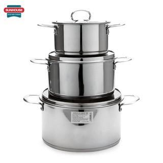 Bộ 3 nồi Inox Sunhouse SH890