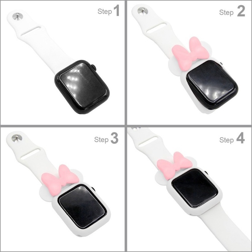 Ốp silicone bảo vệ mặt đồng hồ thông minh Hello Kitty cho Apple Watch Series 6 Se 5 4 3 2 1 44mm 42mm 40mm 38mm