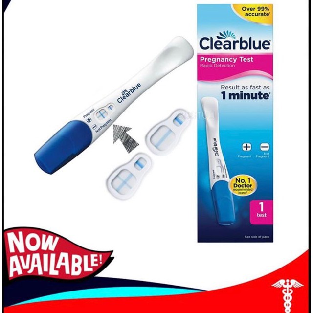 Que thử thai nhanh trong vòng 1phút Clearblue Pregnancy test