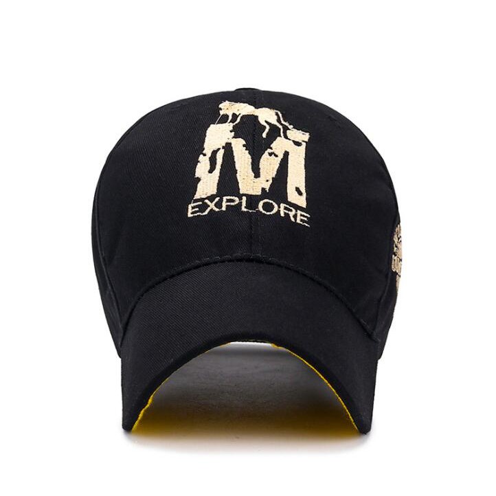 Mũ lưỡi trai cotton họa tiết chữ cá tính thời trang