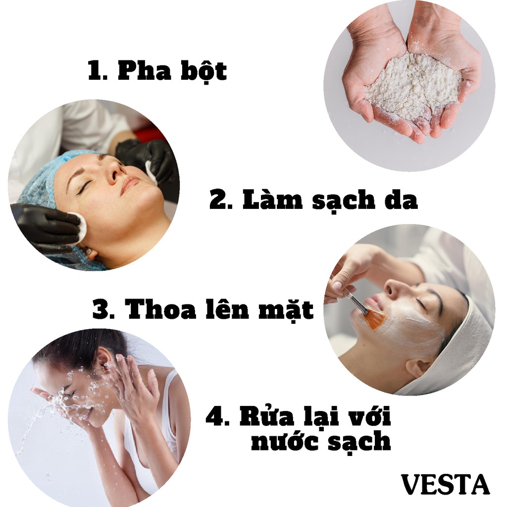 Bột Yến Mạch Trà Xanh Nguyên Chất Vesta 100gr