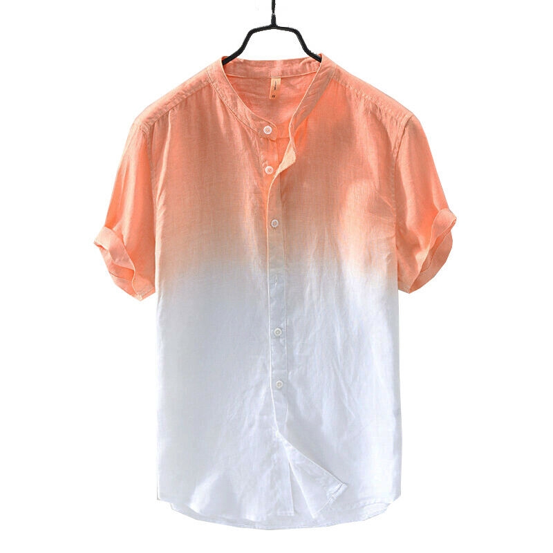 Áo cotton ngắn tay cổ tim thời trang mùa hè dành cho nam