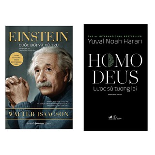 Sách - Combo EINSTEIN Cuộc đời và vũ trụ + HOMO DEUS Lược sử tương lai