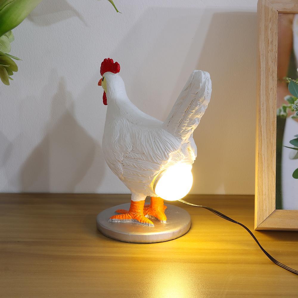 PINEVN Đèn LED Hình Trứng Gà Mới, Ánh Sáng Trắng Sống Động Như Thật