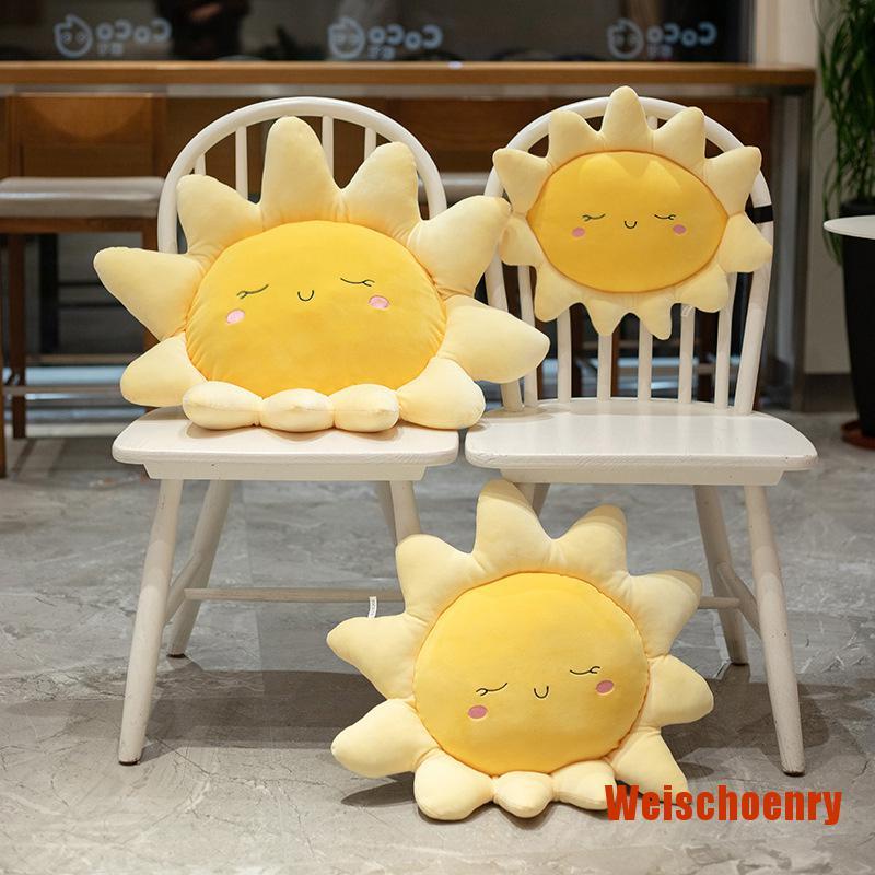 WEenry Sun Cloud Plush Pillow Stuffed Soft Creative Kids Toys Car Pillow Home D
