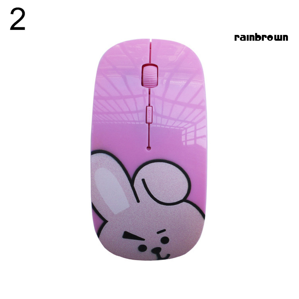 chuột không dây Hình Bt21 Chimmy Cooky Rj Mang Bts