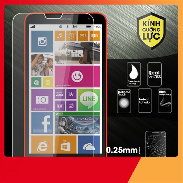 Sản Phẩm [COMBO 10 MIẾNG] KÍNH CƯỜNG LỰC NOKIA LUMIA 1320 chính hãng _chính hãng