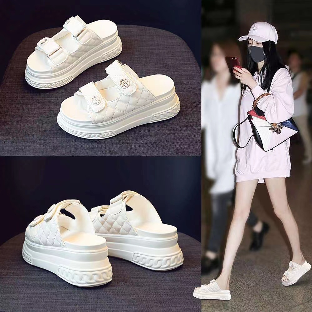 Dép tông Dép Xỏ Ngón Đế Dày Chống Trượt Phong Cách Mùa Hè Mới