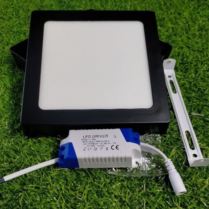 ĐÈN LED ỐP TRẦN GẮN NỔI 18W-24W VUÔNG TRÒN VIỀN ĐEN